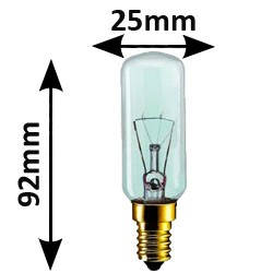 Ampoule tubulaire 25W E14 220V - Lampe claire