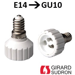 Adaptateur E14 GU10 - Modif culot GU10 en E14
