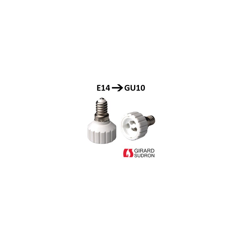 Adaptateur E14 GU10 - Modif culot GU10 en E14