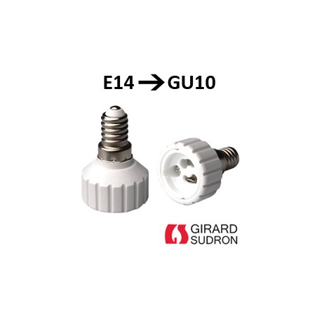 Adaptateur E14 GU10 - Modif culot GU10 en E14