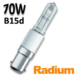 Ampoule 70W b15d 230 - Lampe halogène OSRAM RADIUM