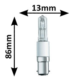 Ampoule 70W b15d 230 - Lampe halogène OSRAM RADIUM