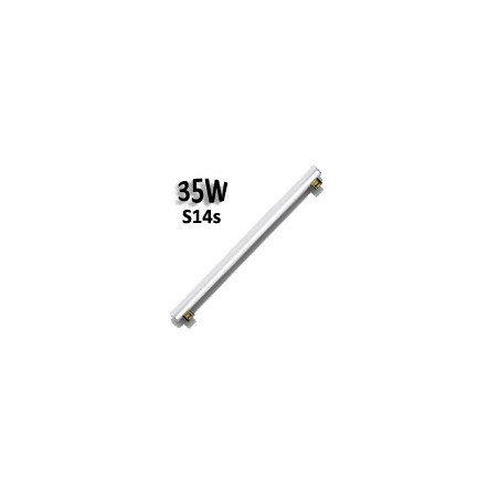 Tube néon 35W S14s 230V - Tube incandescent opale
