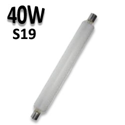 Tube néon 40W S19 - Lampe tubulaire linolite opale