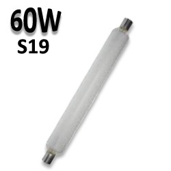 Tube ARIC 60W S19 - Lampe tubulaire linolite opale
