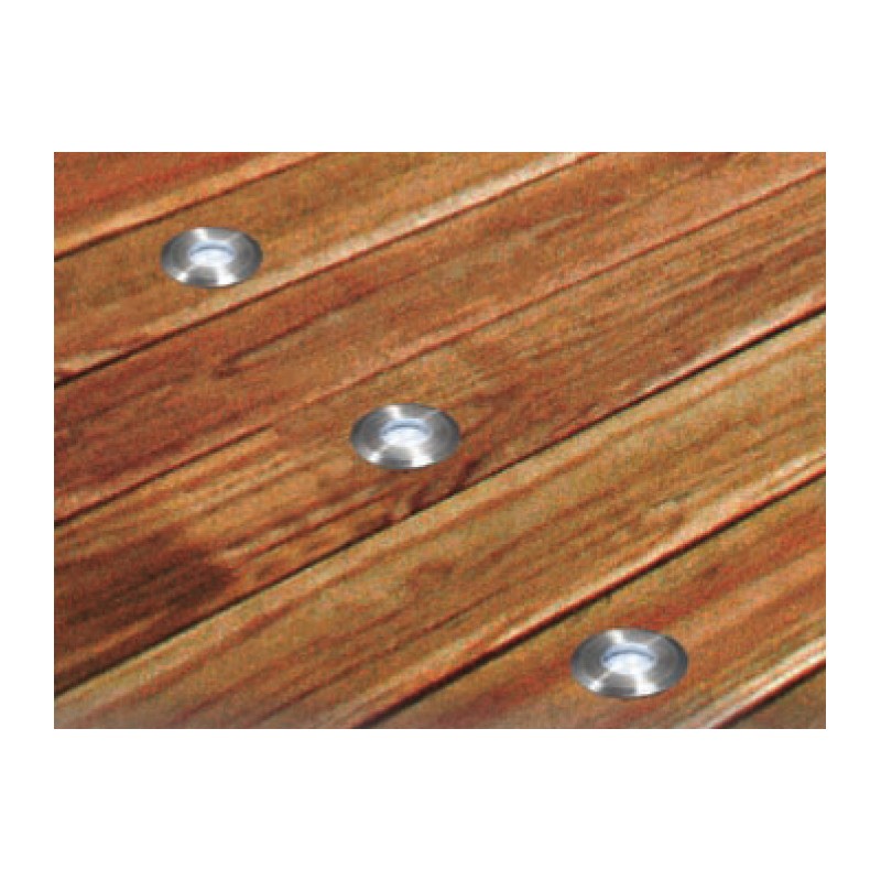 Spot étanche encastré LED de jardin inox 316