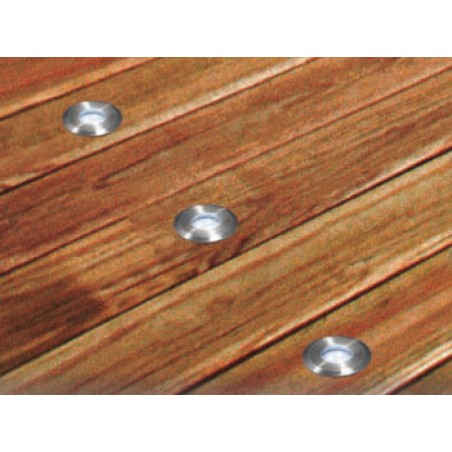 Spot étanche encastré LED de jardin inox 316