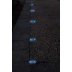 Eclairage solaire de jardin - Pavé lumineux bleu