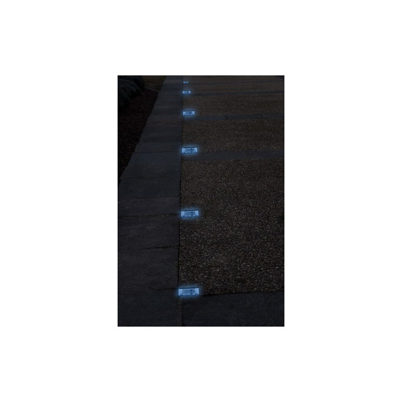 Eclairage solaire de jardin - Pavé lumineux bleu