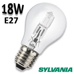 Ampoule Sylvania standard claire 18W E27 halogène
