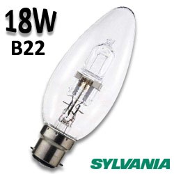 Ampoule flamme 18W B22 230 - Lampe culot baïonette