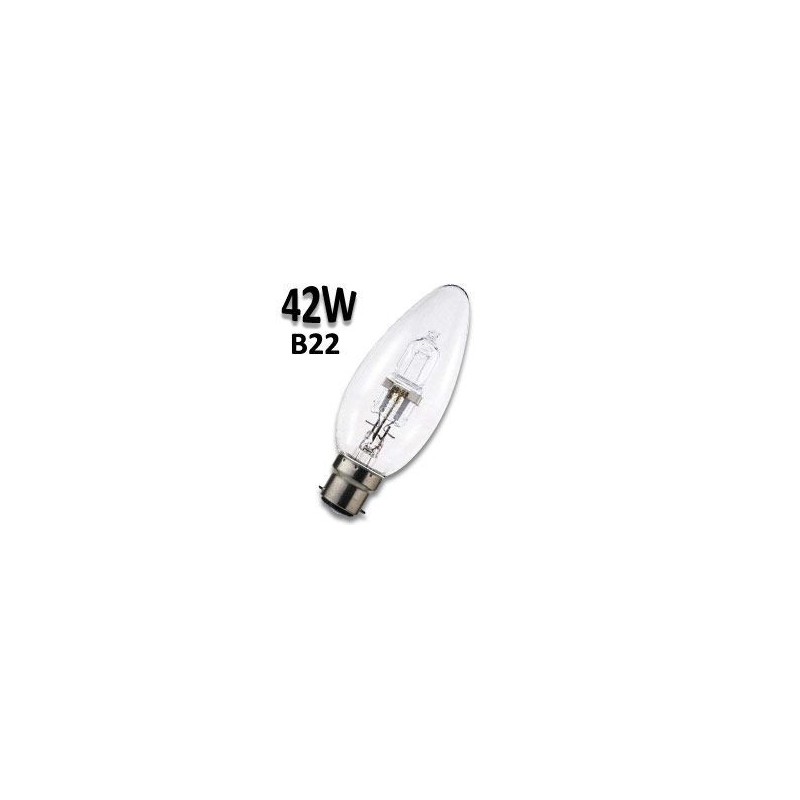 Ampoule flamme 42W B22 230 - Lampe culot baïonette