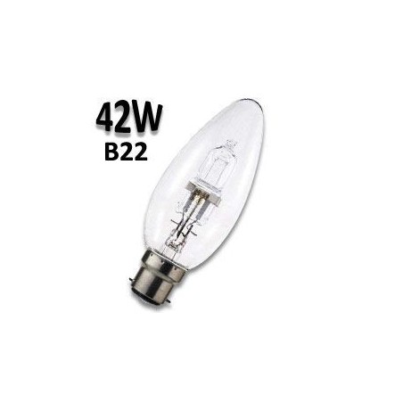 Ampoule flamme 42W B22 230 - Lampe culot baïonette