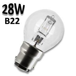 Ampoule sphérique culot baïonette B22 28W 230V