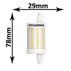 Tube LED R7s SYLVANIA 0026873, lampe tubulaire LED 8W 78mm