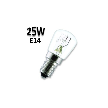 Ampoule four 25W E14 220V - Lampe claire tubulaire
