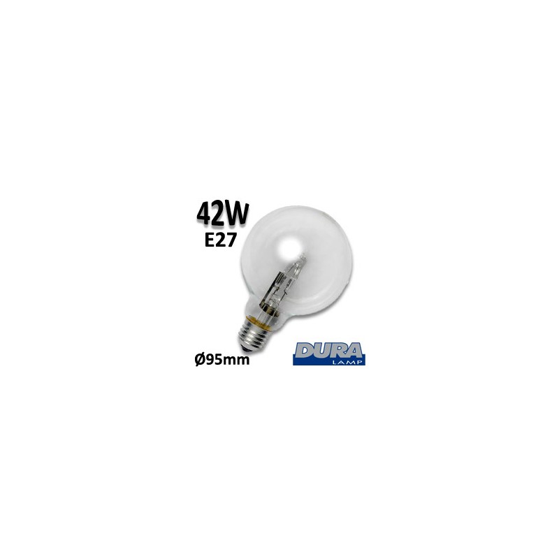 Ampoule globe claire 42W E27 230V - DURALAMP 00337