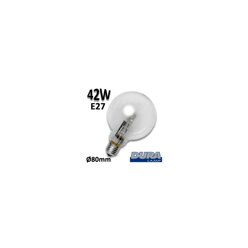Ampoule globe claire 42W E27 230V - DURALAMP 00237