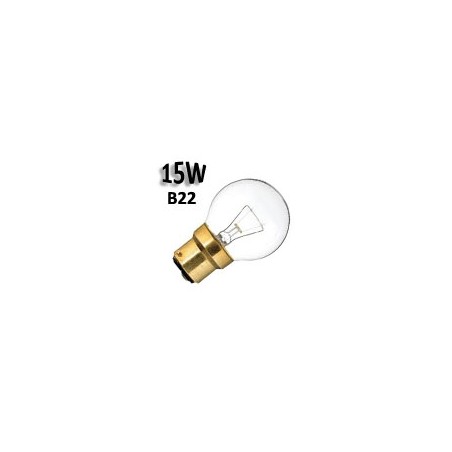 Ampoule sphérique claire pour guirlande 15W B22