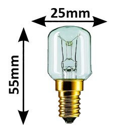 Ampoule pour frigo 15W E14 220V - Lampe tubulaire
