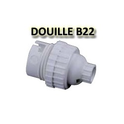 Douille blanche nylon B22 ORBITEC 140562