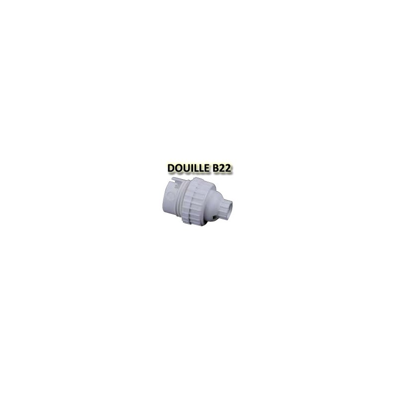 Douille blanche nylon B22 ORBITEC 140562