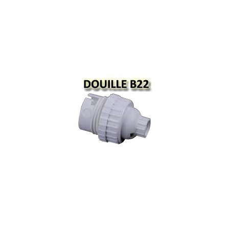 Douille blanche nylon B22 ORBITEC 140562