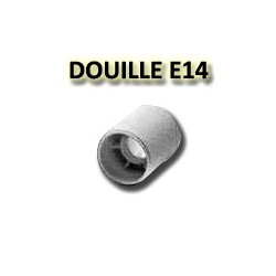 Douille E14 blanche chemise lisse ORBITEC 140301