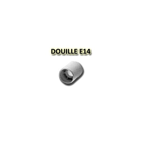 Douille E14 blanche chemise lisse ORBITEC 140301