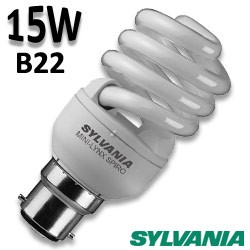 Ampoule spirale 15W B22 230V - Sylvania 0035213