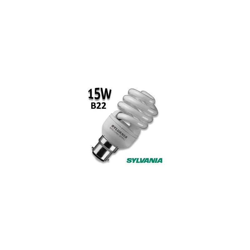 Ampoule spirale 15W B22 230V - Sylvania 0035213