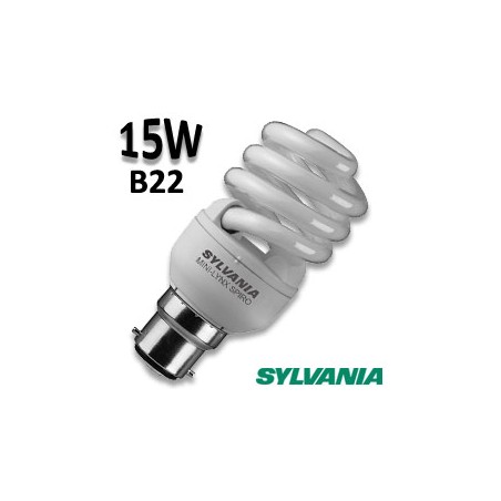Ampoule spirale 15W B22 230V - Sylvania 0035213