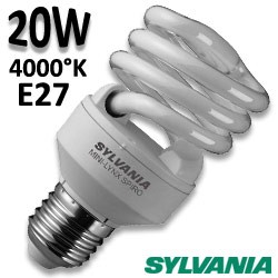 Ampoule spirale 20W E27 230 840 - Sylvania 0035223