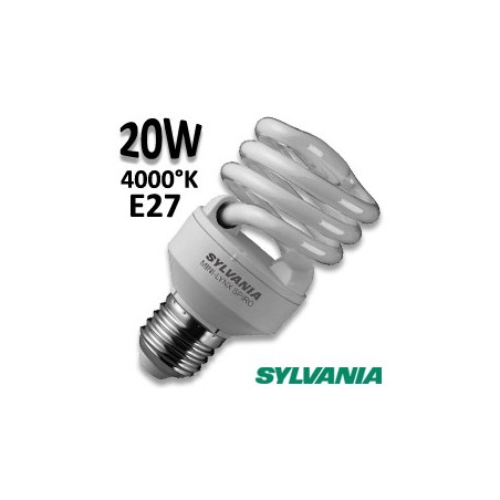 Ampoule spirale 20W E27 230 840 - Sylvania 0035223