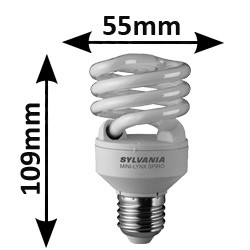 Ampoule spirale 20W E27 230 840 - Sylvania 0035223