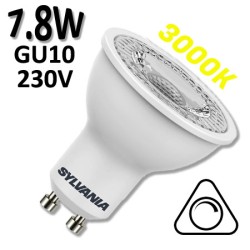 SYLVANIA 0027464 - Ampoule LED GU10 SYLVANIA 7,8W 3000K