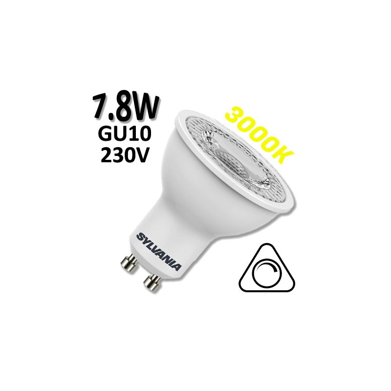 SYLVANIA 0027464 - Ampoule LED GU10 SYLVANIA 7,8W 3000K