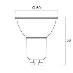 SYLVANIA 0027464 - Ampoule LED GU10 SYLVANIA 7,8W 3000K