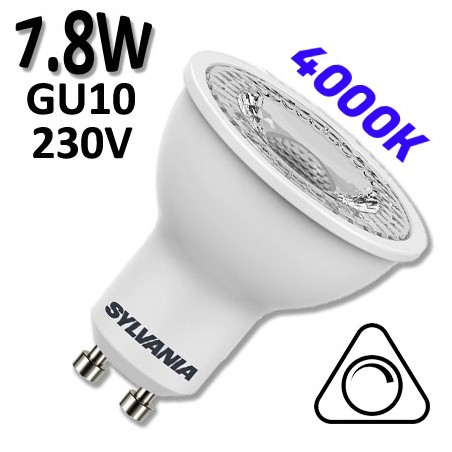 SYLVANIA 0027465 - Ampoule LED GU10 SYLVANIA 7,8W 4000K