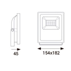 Projecteur LED extérieur JISO 20W IP65 4000K