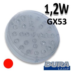 Ampoule LED rouge Gx53 - Lampe led DURA 07061