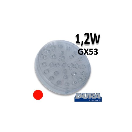 Ampoule LED rouge Gx53 - Lampe led DURA 07061