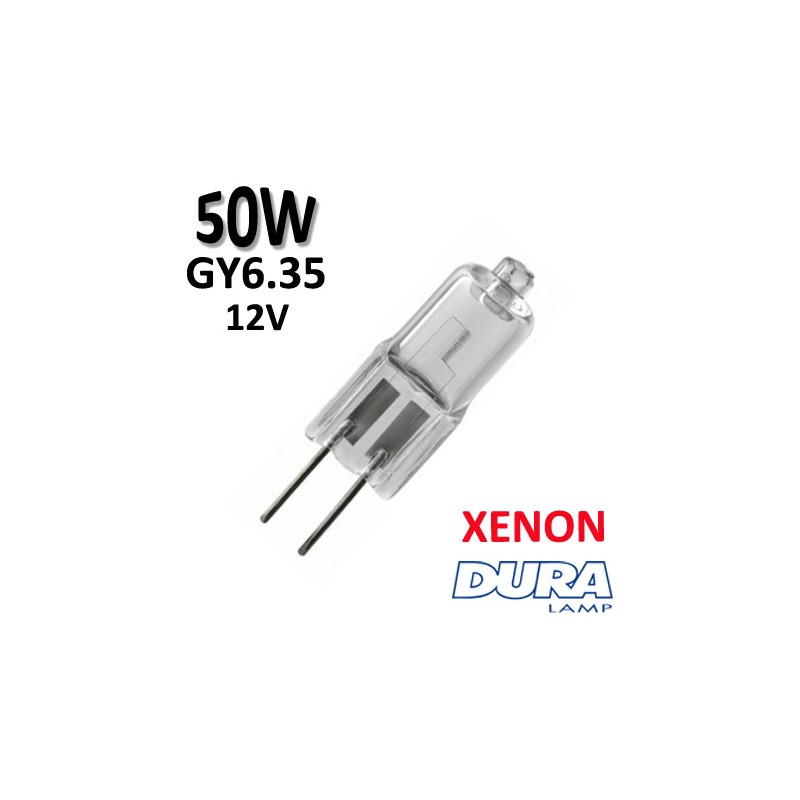 Ampoule 50W GY6.35 12V - halogène DURALAMP 01967LX