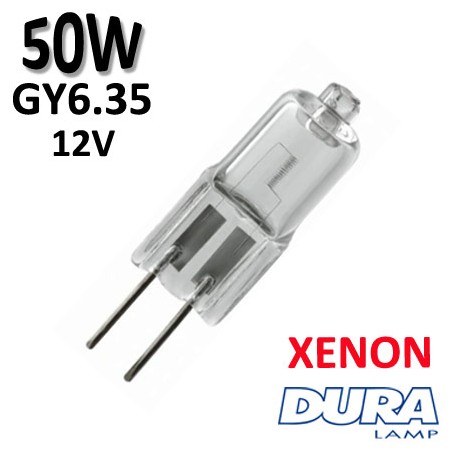 Ampoule 50W GY6.35 12V - halogène DURALAMP 01967LX