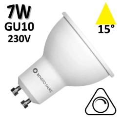 BENEITO 4672 - Ampoule LED GU10, 7W, faisceau étroit 15°