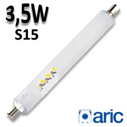 Tube LED S15 ARIC 2946 - Linolite LED 3.5W 230V