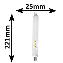 Tube LED S15 ARIC 2946 - Linolite LED 3.5W 230V