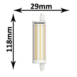 Tube LED R7s SYLVANIA 00268765, lampe tubulaire LED 15W 118mm
