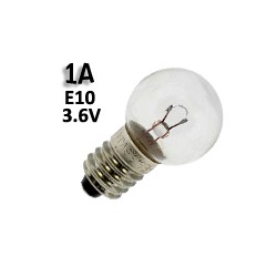 Ampoule pour bloc de sécurité E10 1W 3,6V