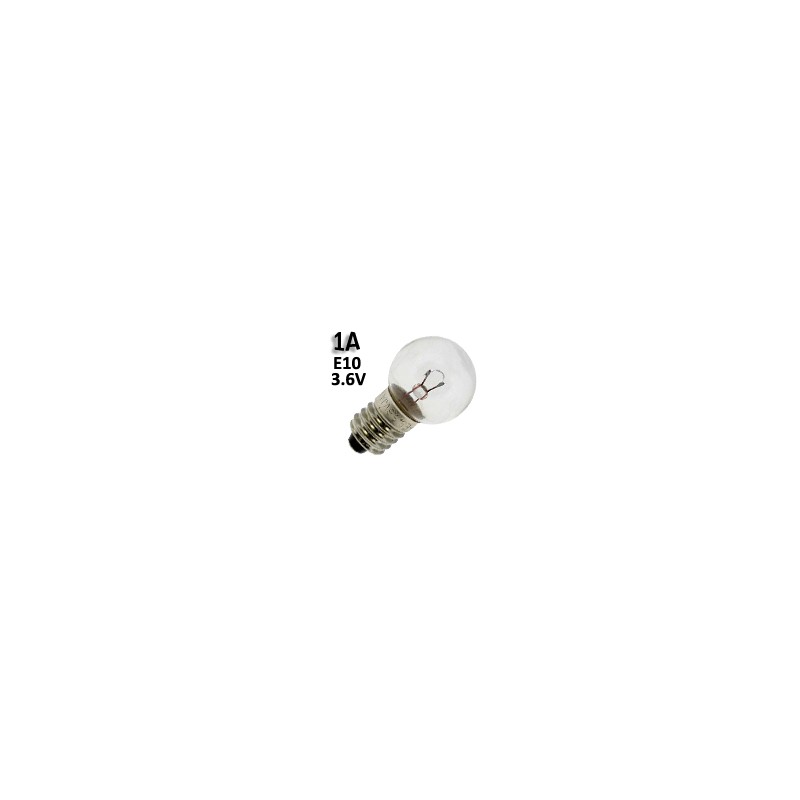 Ampoule pour bloc de sécurité E10 1W 3,6V